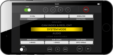 VARICAM 35 SYSTEM MODE画面（iPhone）