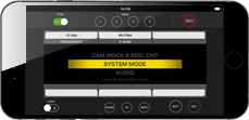 VARICAM PURE SYSTEM MODE画面（iPhone）