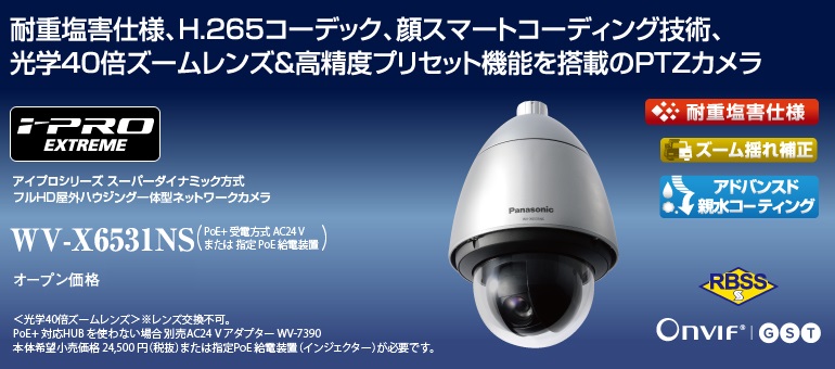 監視カメラ WV-X6531NS | 「i-PRO EXTREME」 | 監視・防犯システム | Panasonic