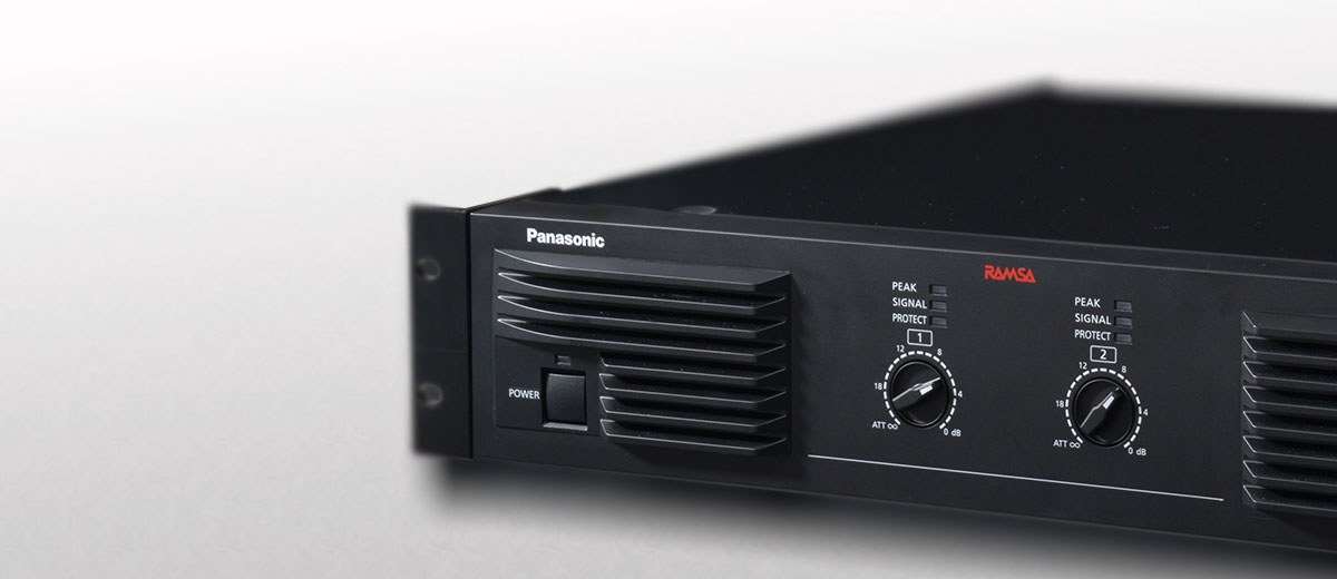 パワーアンプ - サウンド - ビジネスソリューション - Panasonic
