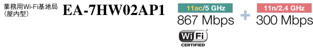 業務用Wi-Fi基地局(屋内型) EA-7HW02AP1